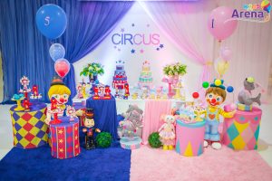 Decoração Tema Circus Menino e Menina - por Arena Kids Imbituba